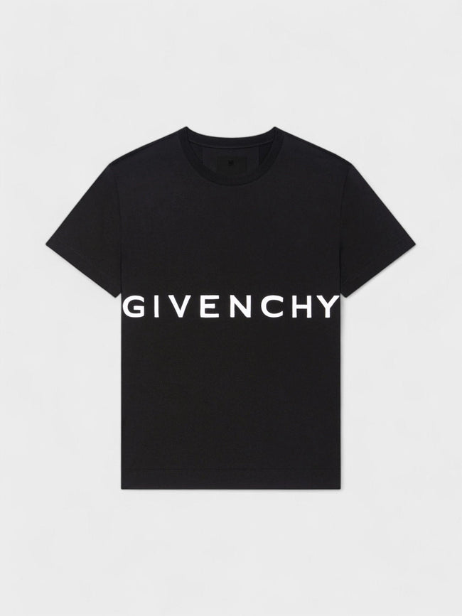 Givenchy Oversized T-Shirt Givenchy Embroidery Black