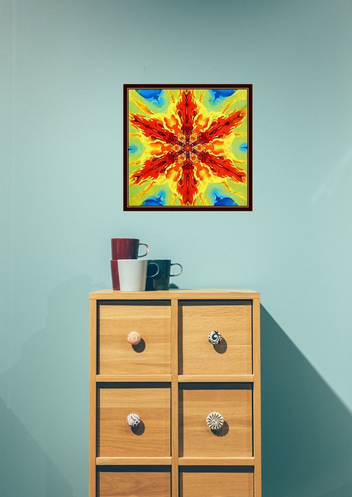 Global Warming - Abstract Painting in Radial Symmetry