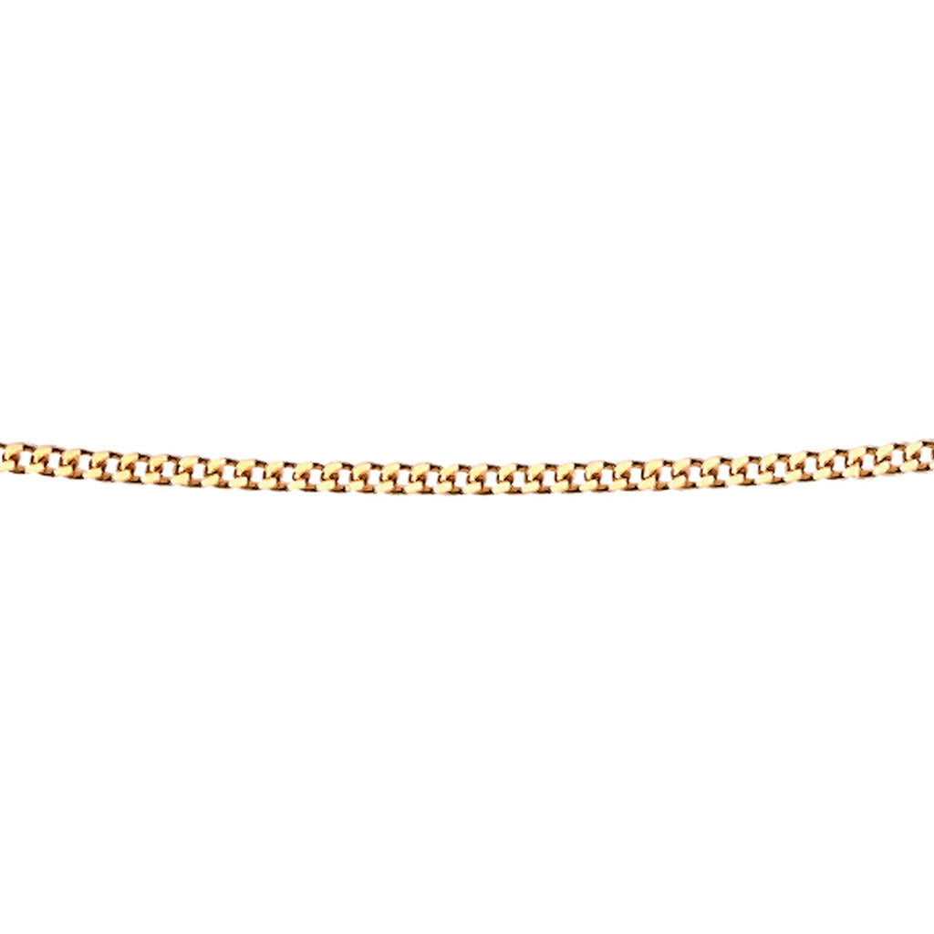 Elements Gold 0.6mm Diamond Cut Curb Chain