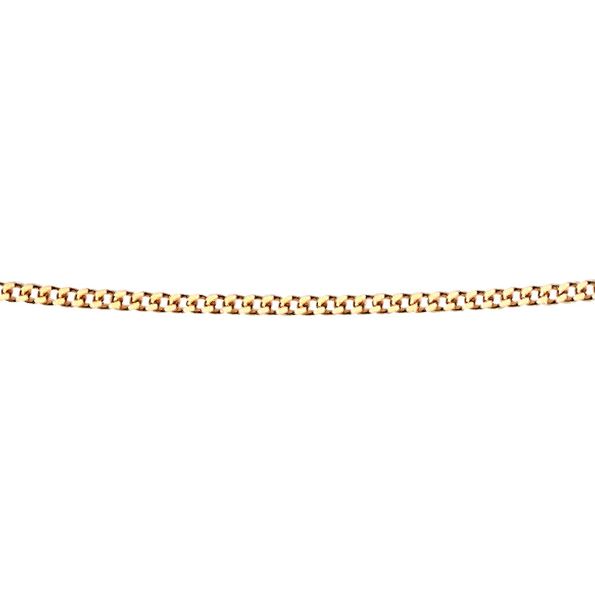 Elements Gold 0.6mm Diamond Cut Curb Chain