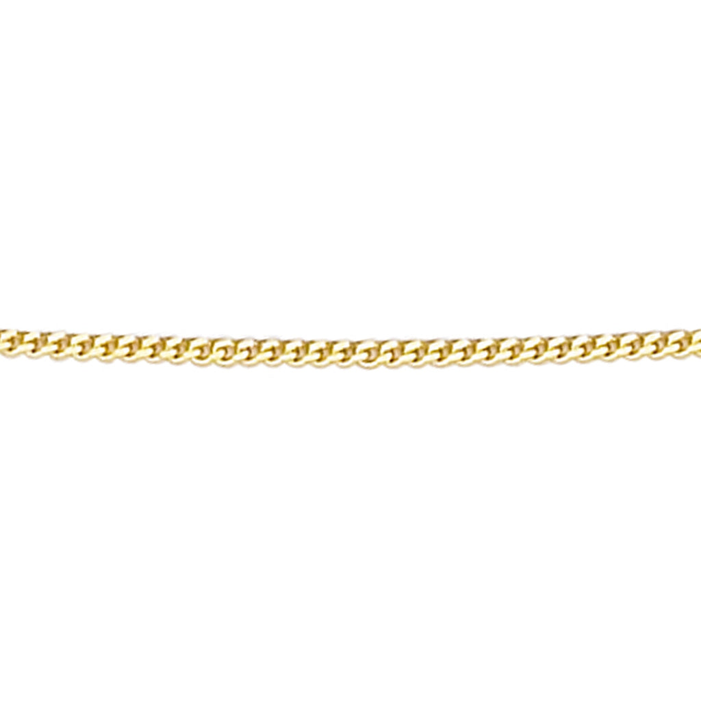 Elements Gold 0,8 mm Diamantgeschliffene Panzerkette 41 cm–46 cm