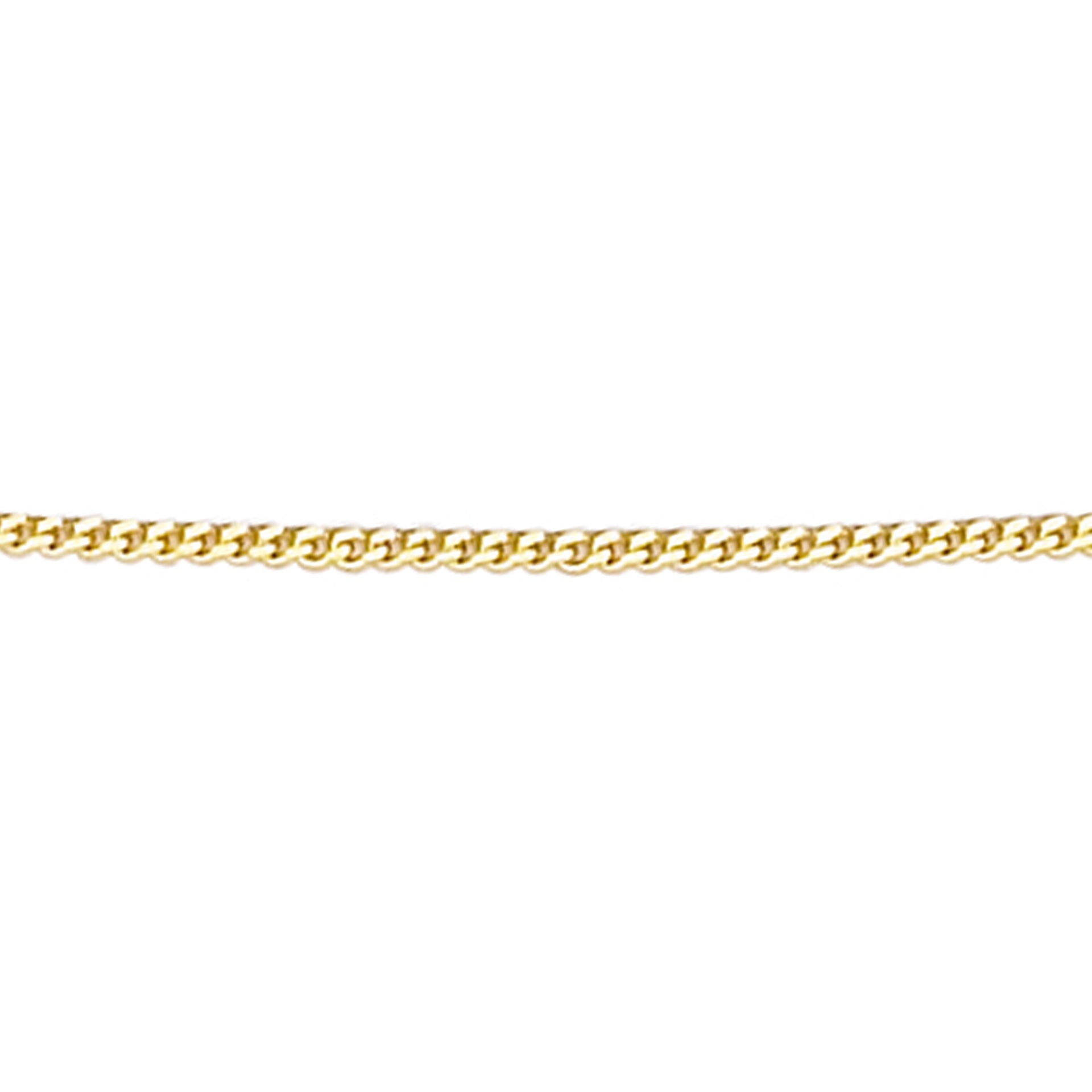 Elements Gold 0,8 mm Diamantgeschliffene Panzerkette 41 cm–46 cm