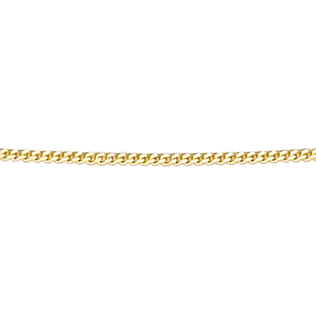 Elements Gold Cadena de eslabones de corte diamante de 0,8mm, 41cm-46cm