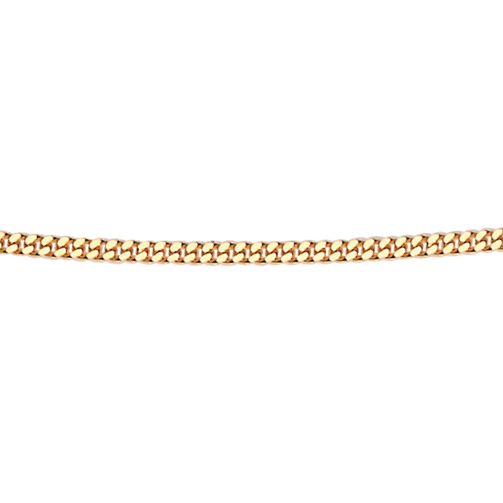 Elements Gold 1mm Diamond Cut Curb Chain 46cm