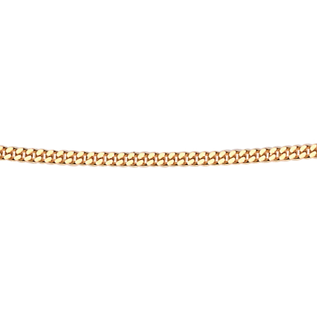 Elements Gold 1mm Diamond Cut Curb Chain 46cm