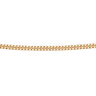 Elements Gold 1mm Diamond Cut Curb Chain 46cm