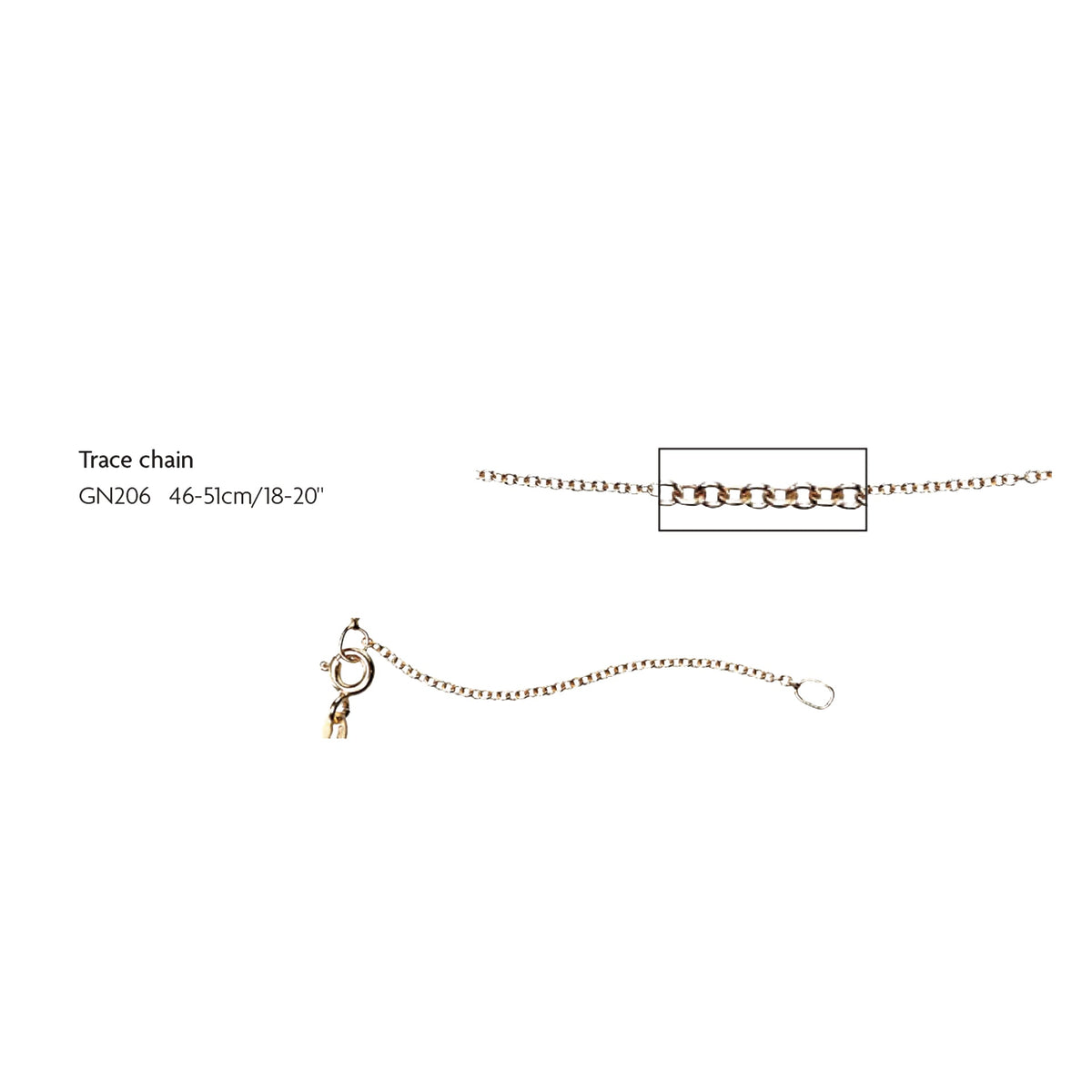 Elements Gold 1.2mm Ankerkette 46cm-51cm