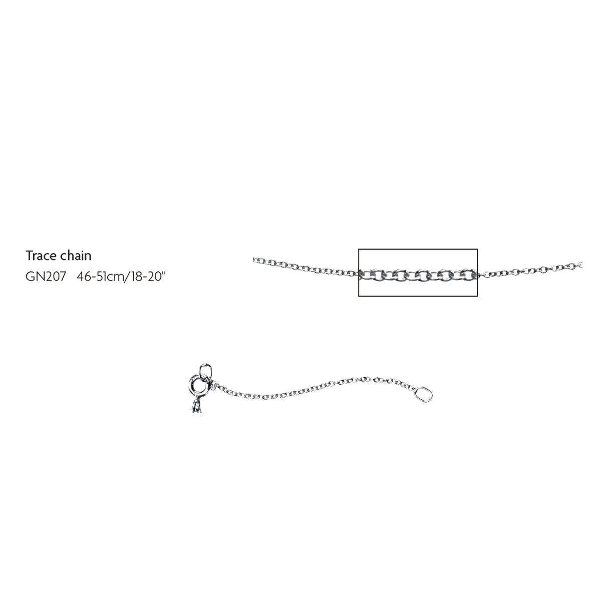 Elements Gold 1.2mm Ankerkette 46cm-51cm