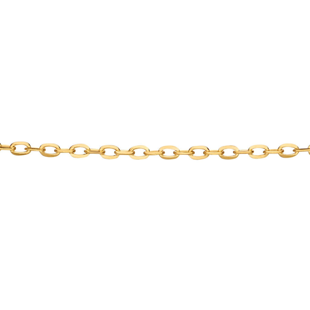 Elements Gold 0.8mm Cut Trace Chain 45cm