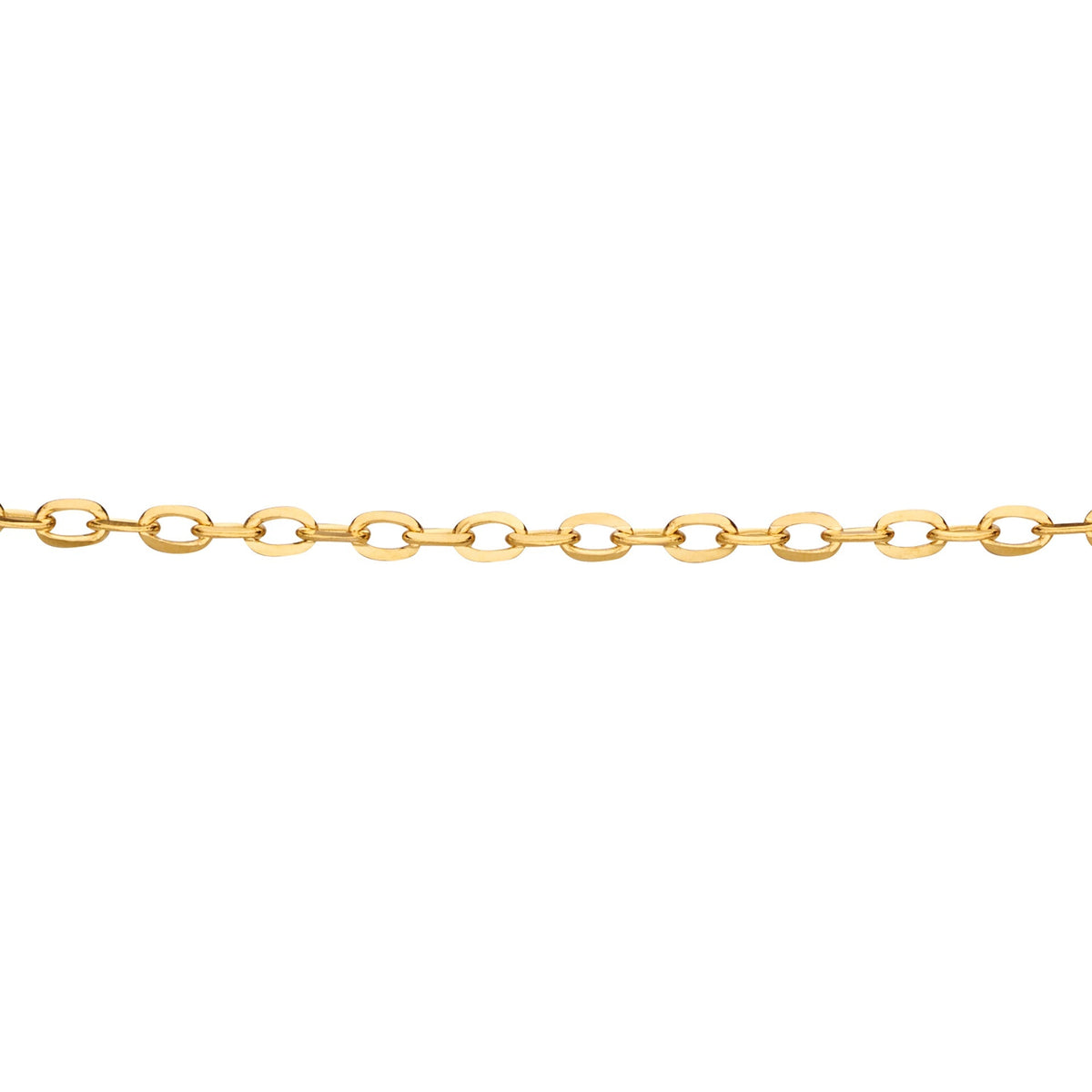 Elements Gold 0.8mm Cut Trace Chain 45cm