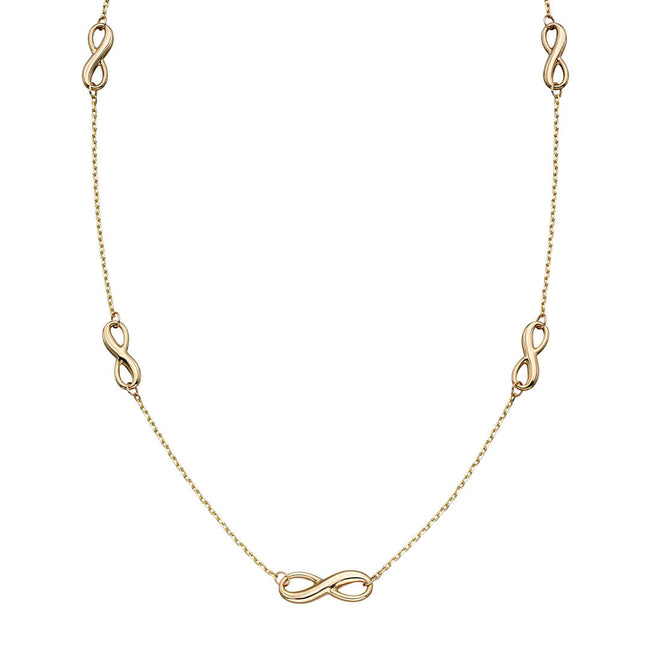 Elements Gold Infinity Station Necklace