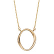 Elements Gold Twist Open Oval Necklace