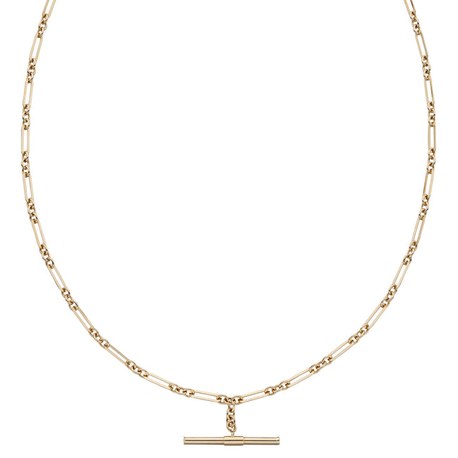 Elements Gold T-Bar Chain Necklace