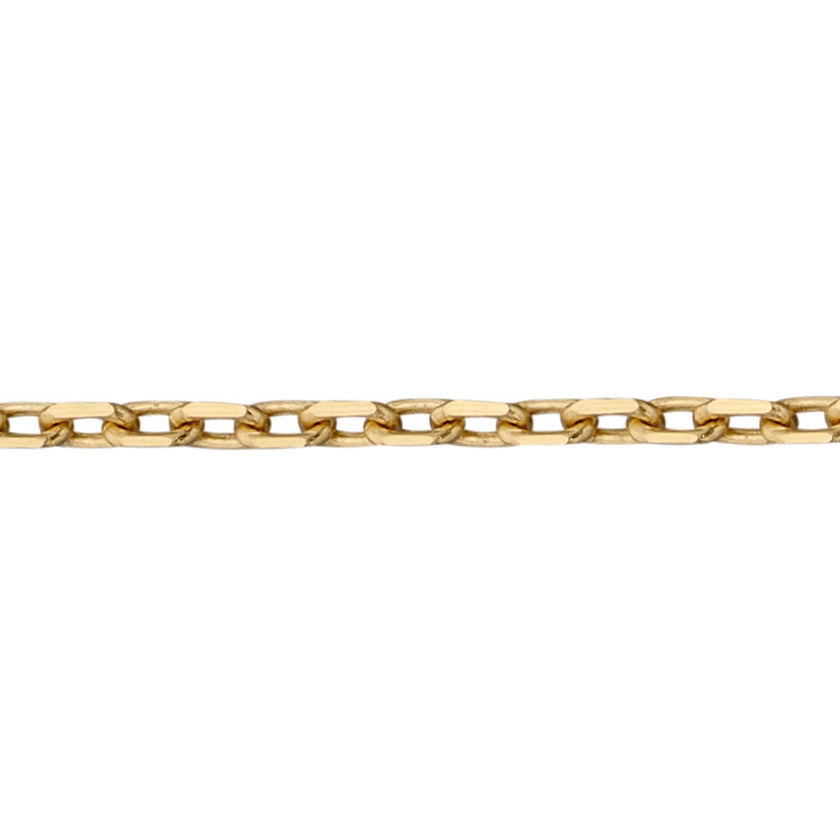 Elements Gold 0.7mm Diamond Cut Trace Chain 56cm-61cm