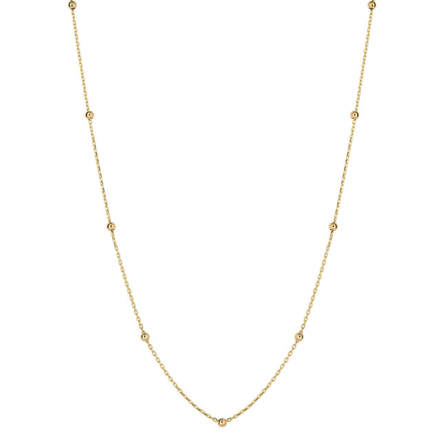 Elementos Oro Fino Collar de Cadena con Bolas