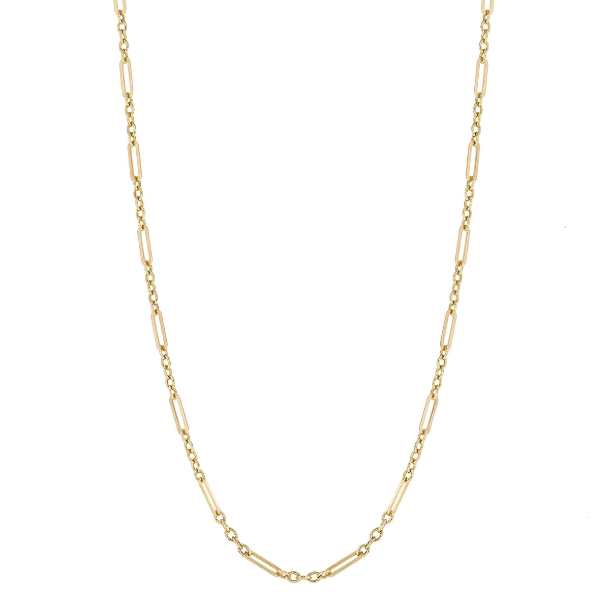 Elements Gold Mixed Length Link Chain Necklace