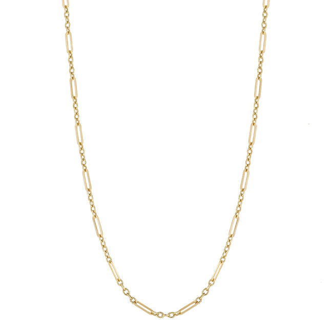 Collar de cadena de eslabones de diferente longitud Elements Gold