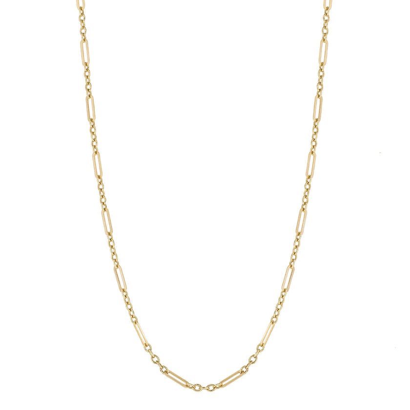 Elements Gold Mixed Length Link Chain Necklace