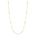 Elements Gold Trace Chain Station Necklace with Freshwater Pearls