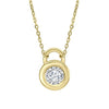 Elements Gold Bezel Set Necklace