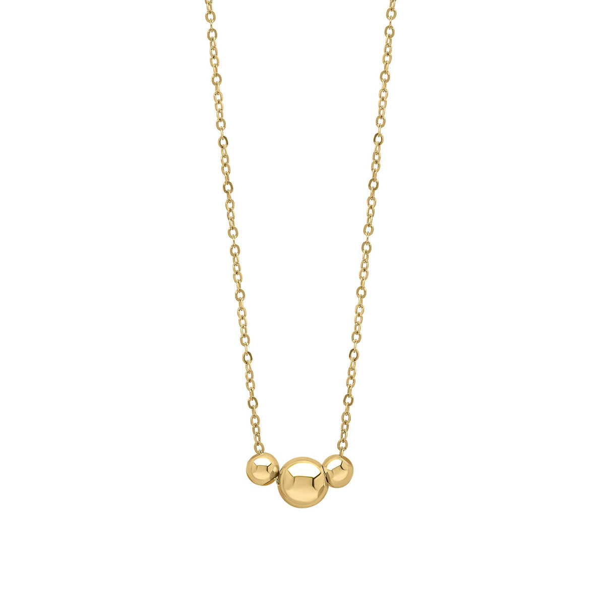 Elements Gold Trilogy Ball Chain Necklace