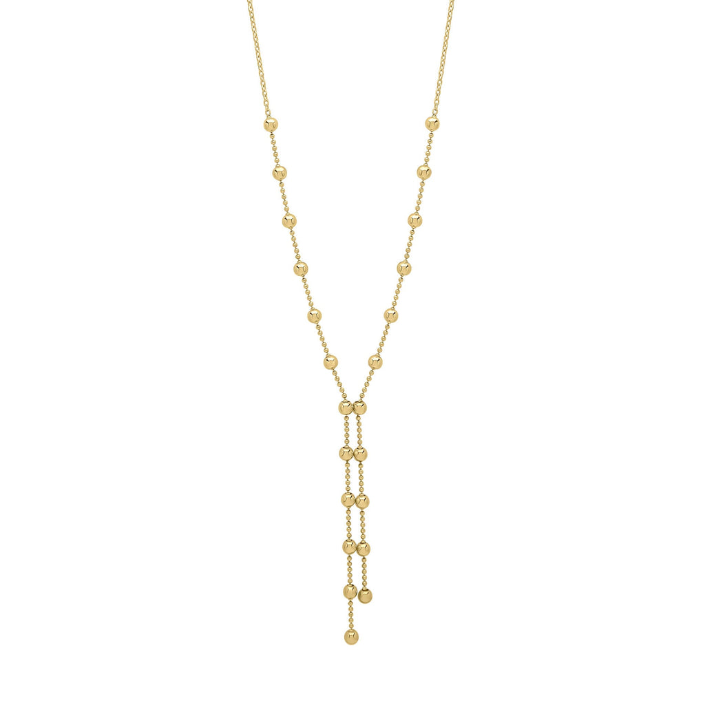 Elements Gold Kugelkette Lariat-Halskette