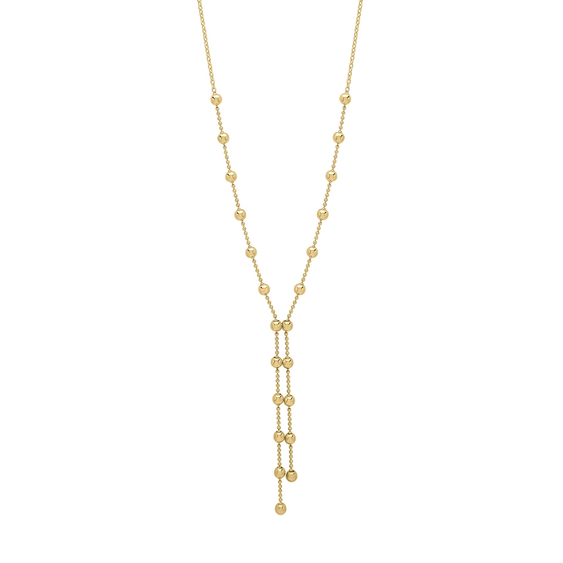 Elements Gold Kugelkette Lariat-Halskette