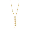 Elements Gold Ball Chain Lariat Necklace