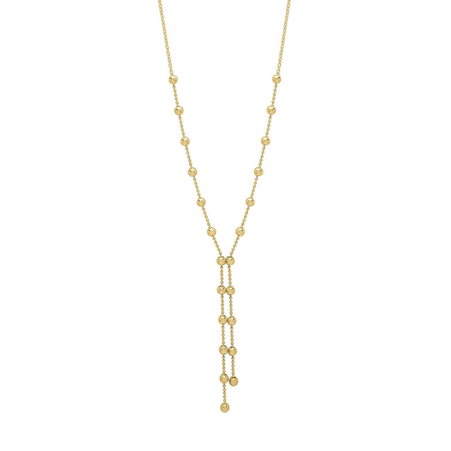 Elements Gold Ball Chain Lariat Necklace