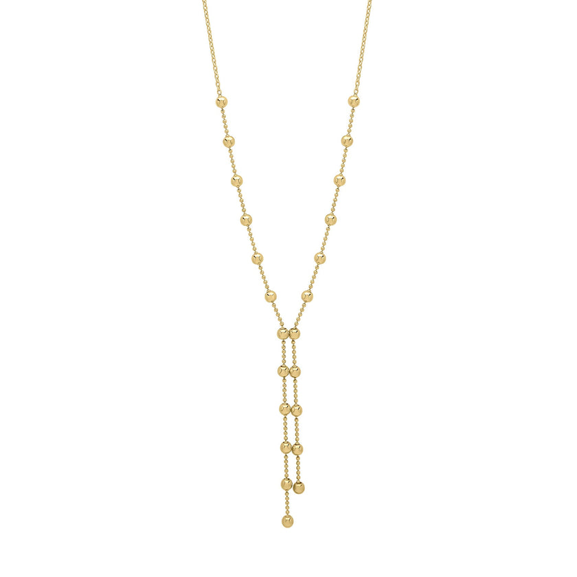 Elements Gold Ball Chain Lariat Necklace