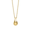 Elements Gold Plain Teardrop Necklace