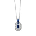 Elements Gold Saphir-Kanal- und Diamantkette