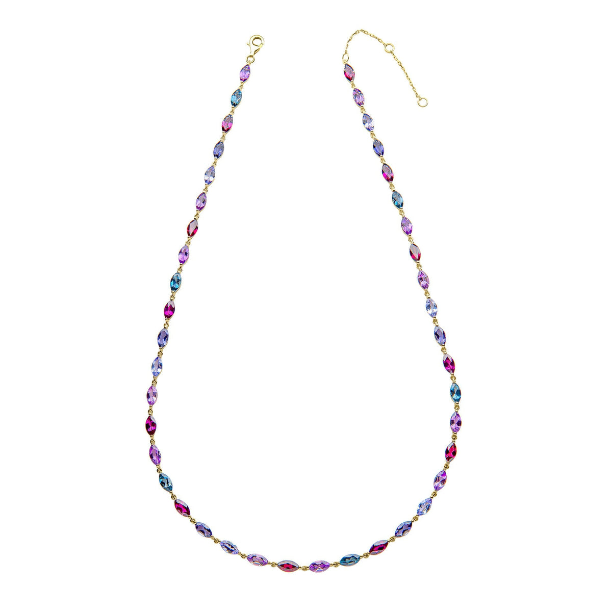 Elements Gold Semi-Precious Navette Necklace