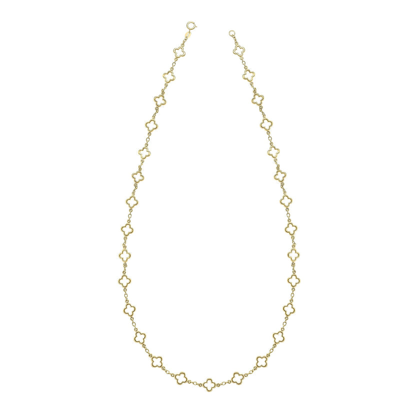 Elements Gold Quatrefoil Station Necklace
