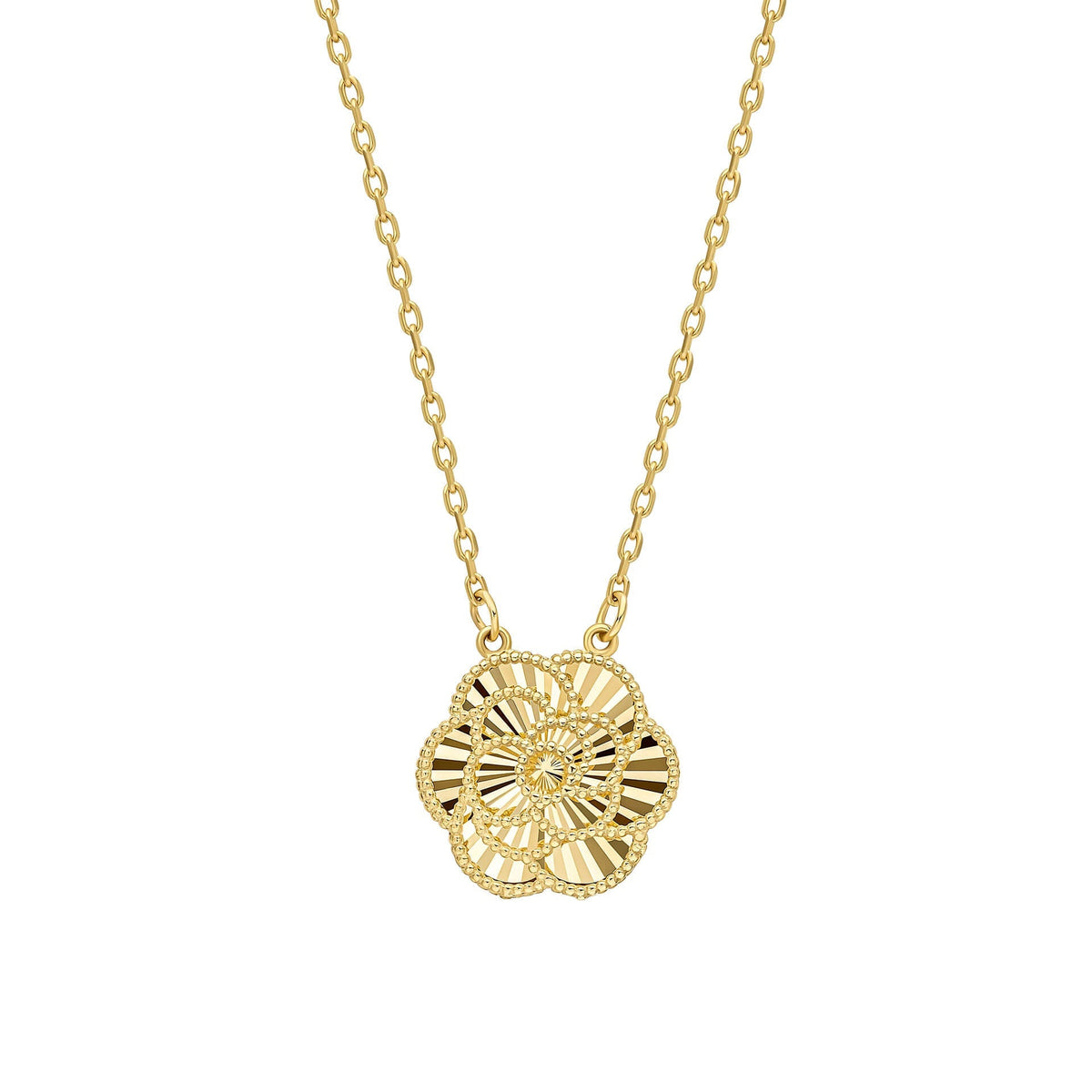 Elements Gold Halskette mit Englischer Rose