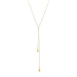 Elements Gold Organic Teardrop Lariat Necklace