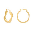 Gold Large Water Hoop Earrings