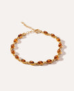 Gold Plated Dainty Oval Bracelet