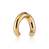 Sparkle Single Split Hoop Earring with Clear Stone