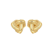 Gold twist earrings