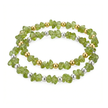 Peridot Kristallperlen Armband | August Geburtsstein Stapelarmband