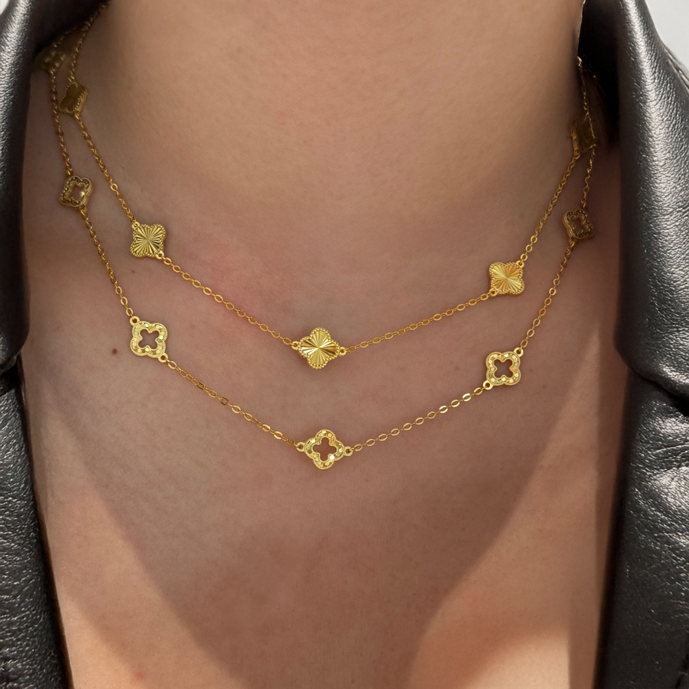 Gold Clover necklace