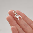 Golden Retriever Silver Dog Charm