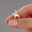 Golden Retriever Silver Dog Charm