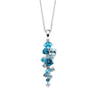 Elements Gold Scatter Pendant with Blue Topaz