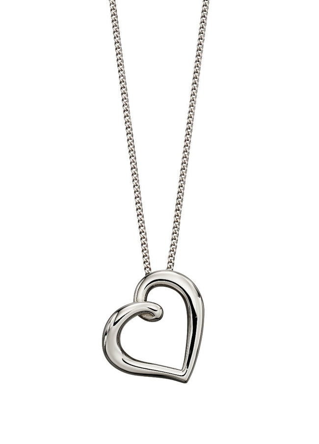 Elements Gold Organic Heart Pendant