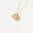 Elements Gold Plain Engravable Disc Pendant