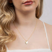 Elements Gold Heart Engravable Tag Pendant