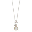 Elements Gold Pearl and Diamond Vine Pendant