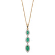 Elements Gold Marquise Triple Drop Pendant